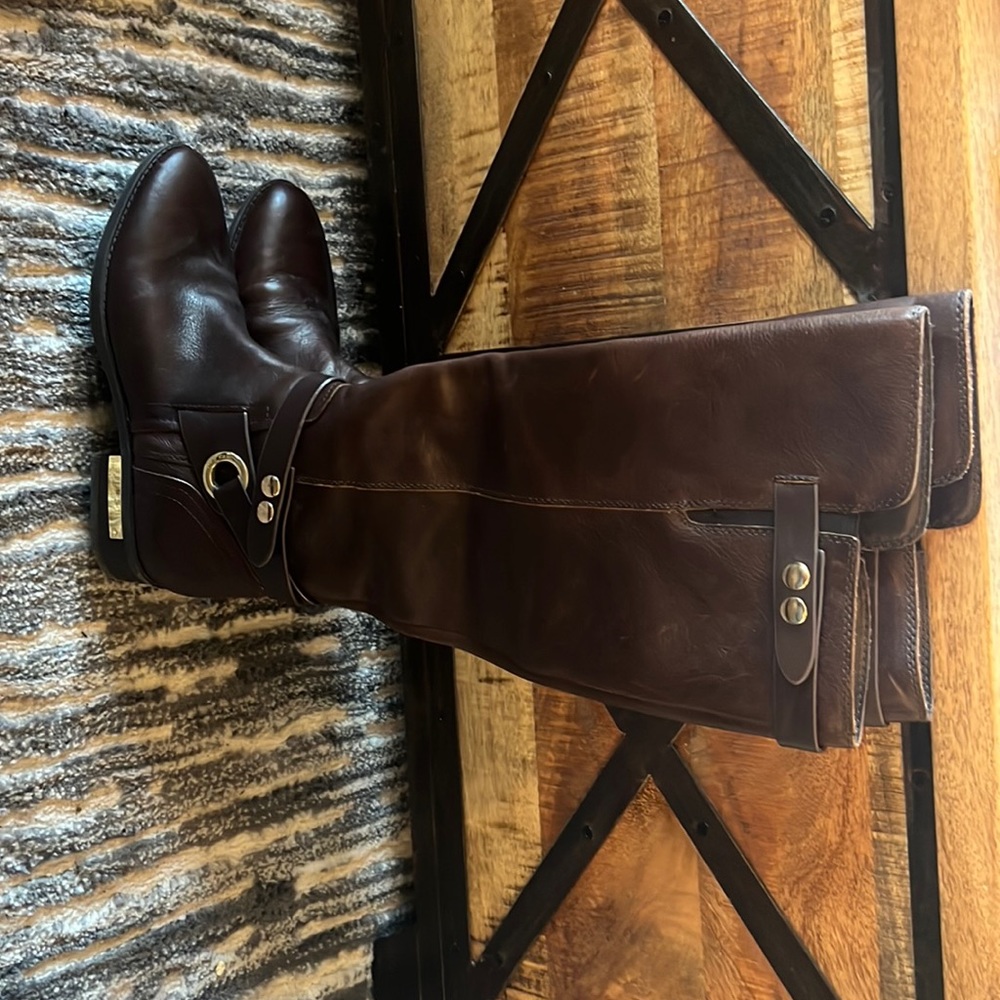 vince camuto riding boots brown